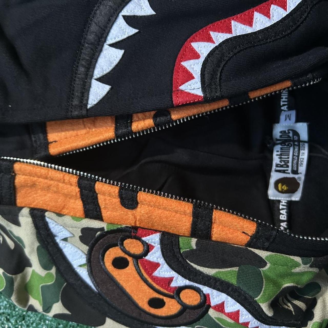 BAPE Men’s Black Hoodie – Milo Shark Edition - Image 5