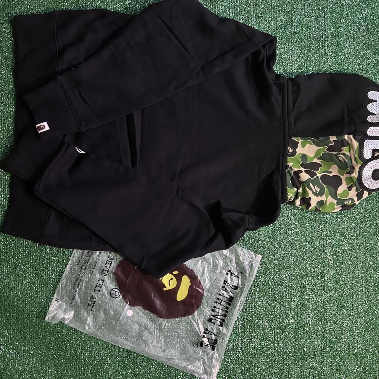 BAPE Men’s Black Hoodie – Milo Shark Edition - Image 3