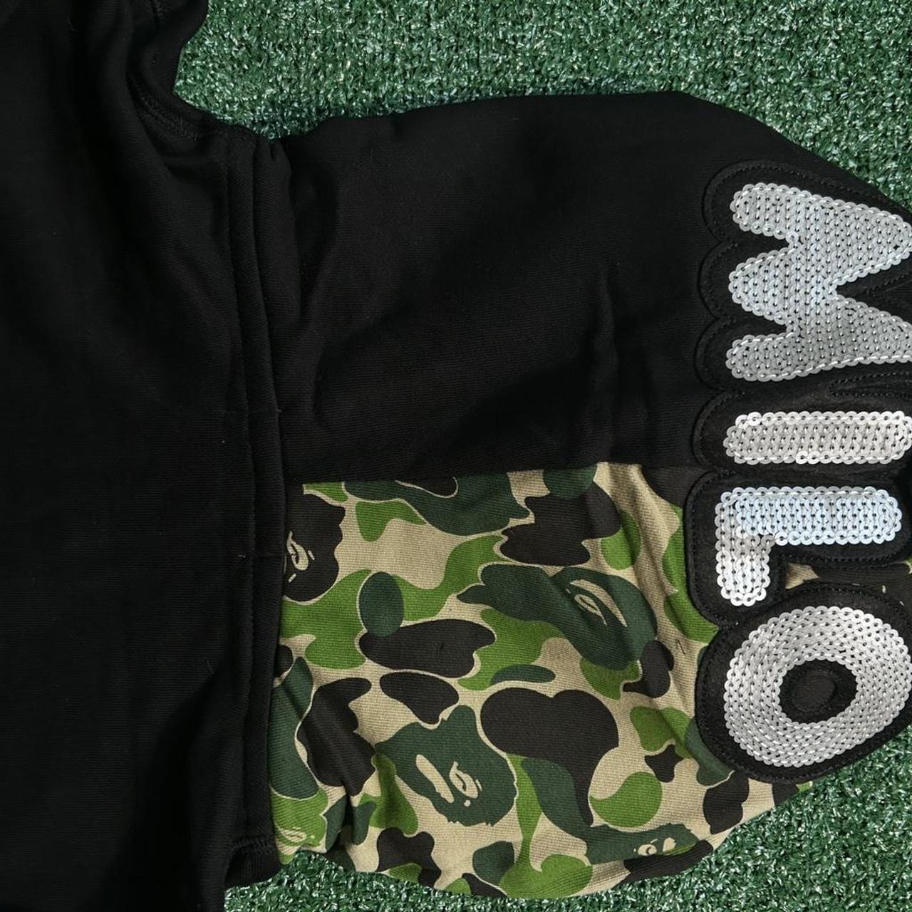 BAPE Men’s Black Hoodie – Milo Shark Edition - Image 2