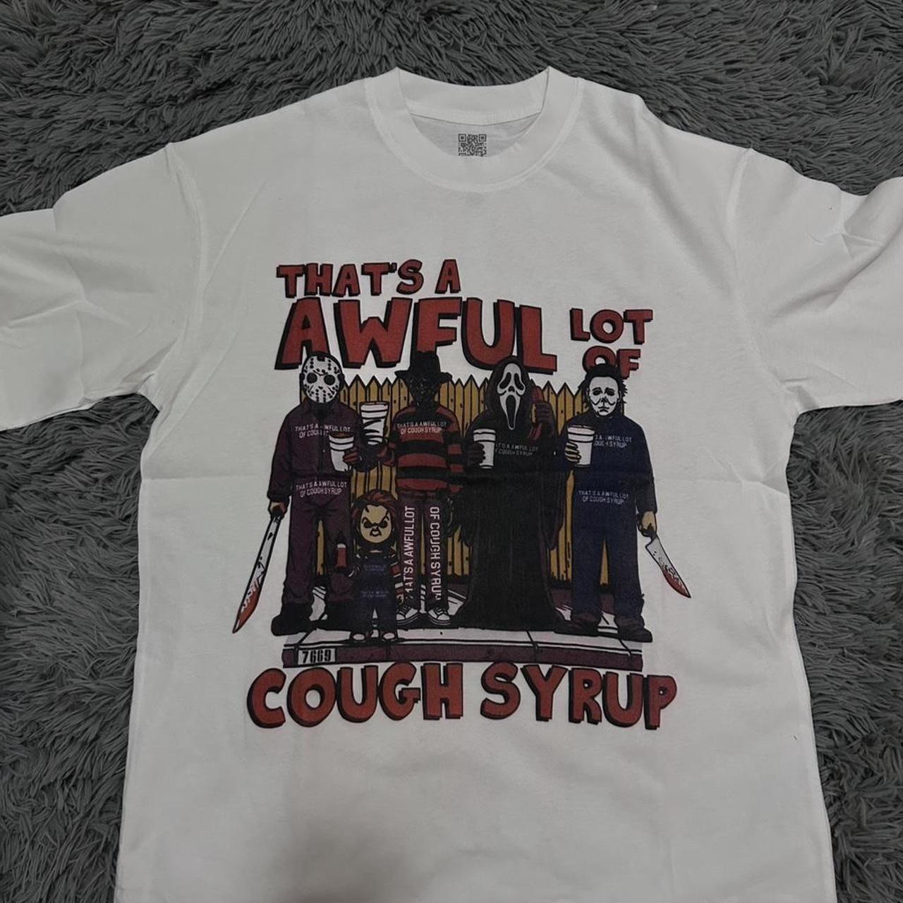 Awful Lot of Cough Syrup "Horror" Graphic Tee – White