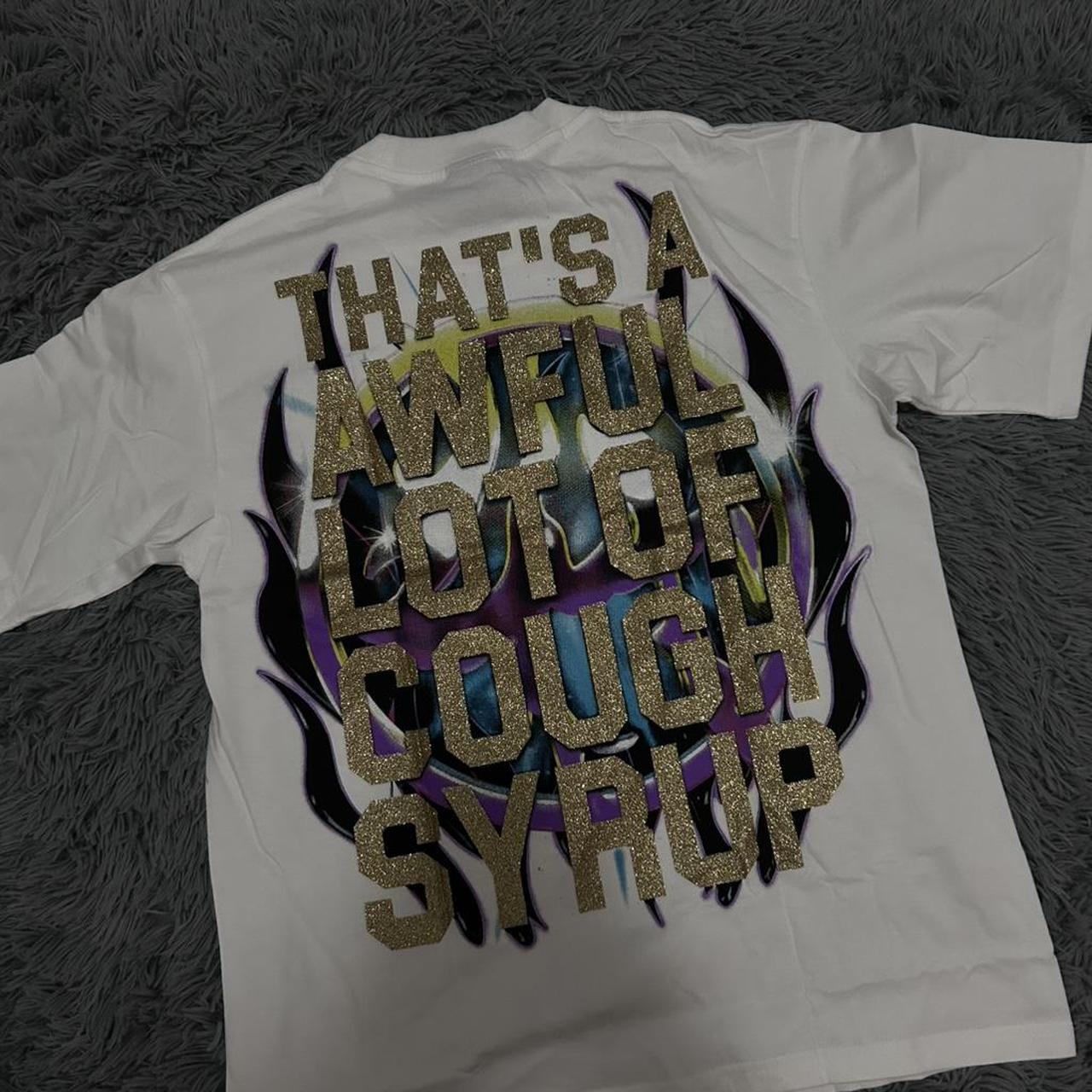 Awful Lot of Cough Syrup "Skeleton" Graphic Tee – Multi/White - Image 2