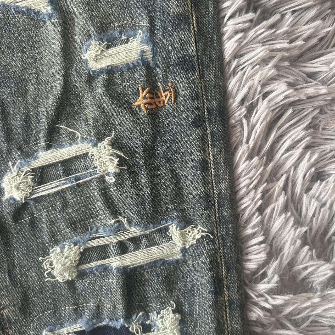 Ksubi Men’s Distressed Denim – Navy & Blue Patchwork - Image 7