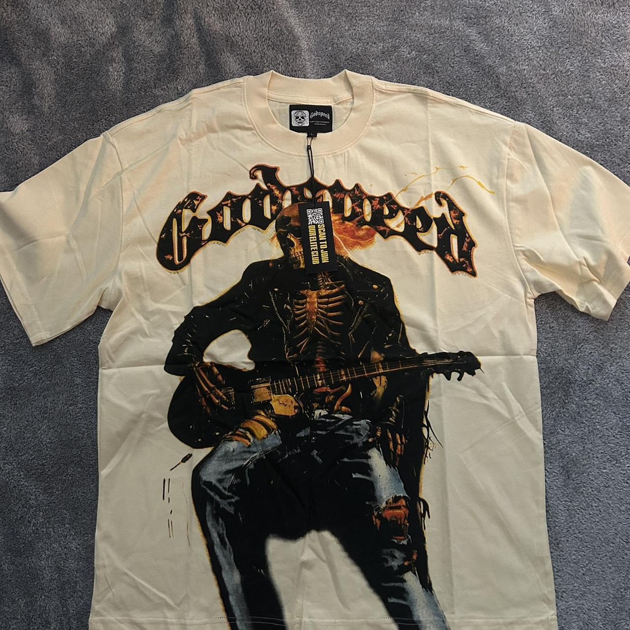 Godspeed Men’s Graphic Tee – Cream & Black