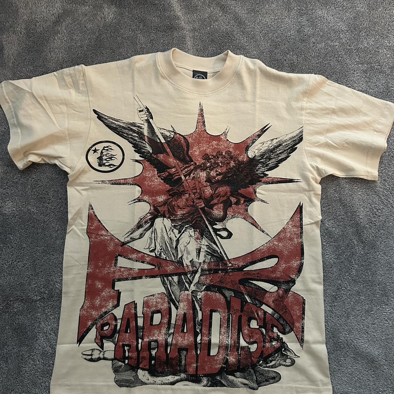 Hellstar "Path to Paradise" Graphic Tee – Cream & Red