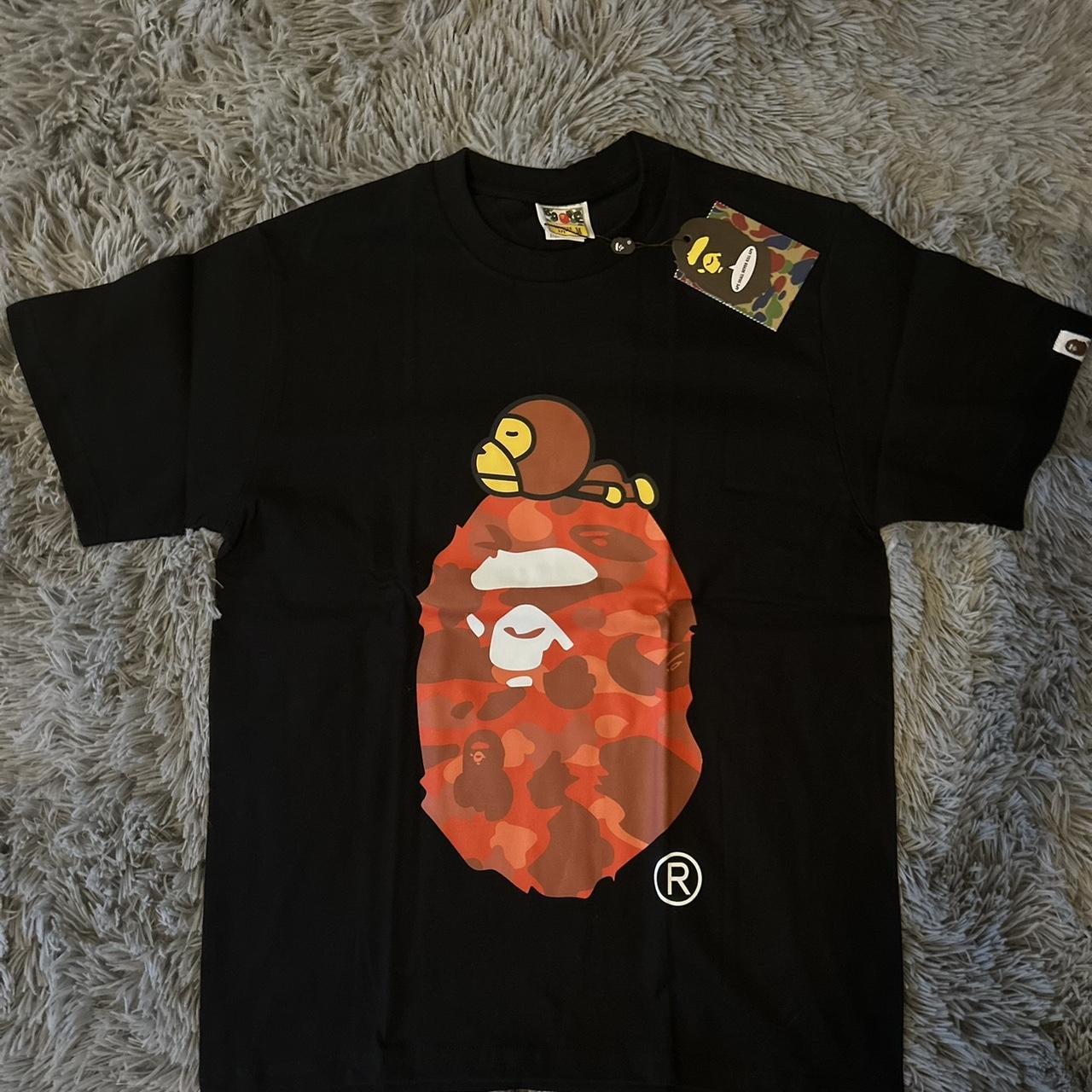 BAPE "1st Camo" Ape Head Graphic Tee – Black