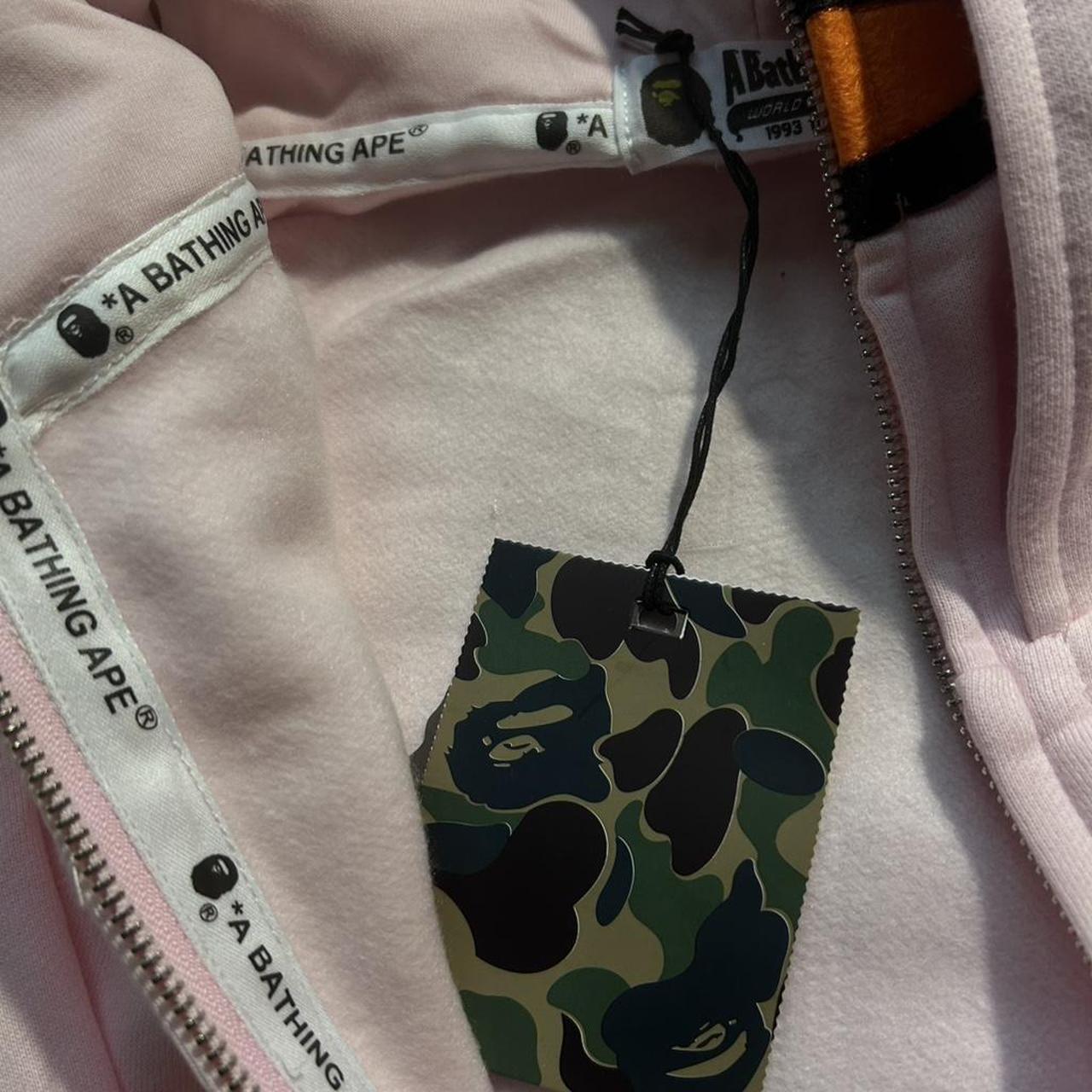 BAPE Milo Shark Full-Zip Hoodie – Pink Camo Edition - Image 5