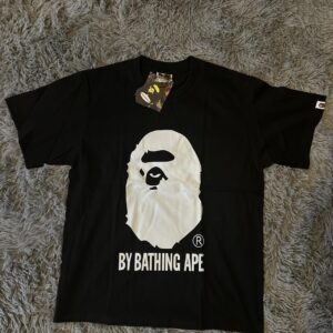 BAPE "Busy Works" Logo Tee – Black & White