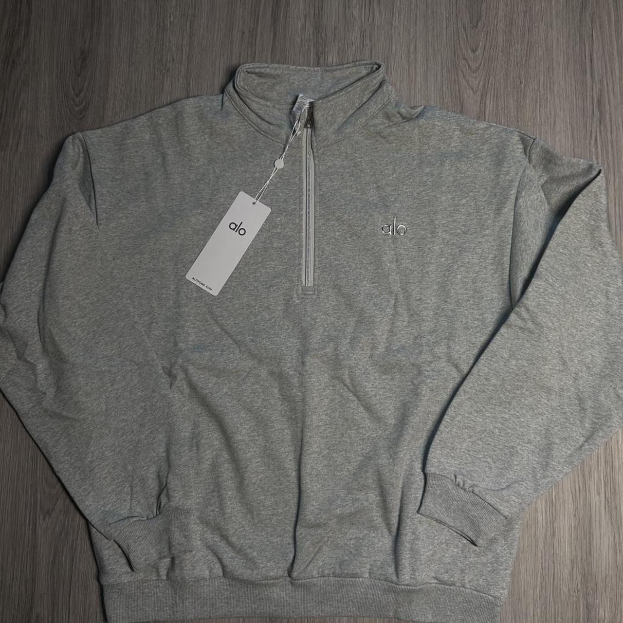 Alo Yoga Men’s Quarter-Zip Set – Heather Grey