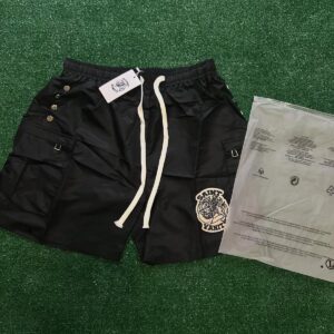 Saint Vanity Utility Cargo Nylon Shorts – Black