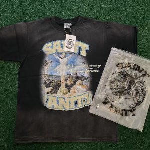 Saint Vanity "Pain Is Temporary" Vintage Oversized Graphic T-Shirt