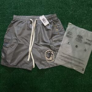 Saint Vanity Utility Cargo Nylon Shorts – Gray