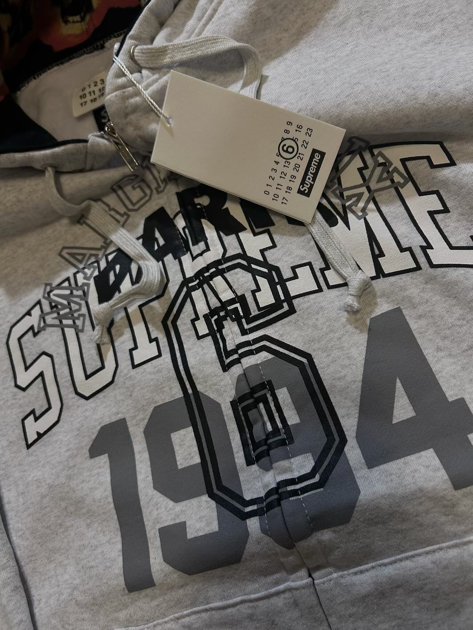 Supreme 1994 Gray Full-Zip Hoodie - Image 5
