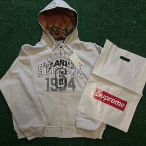 Supreme 1994 Gray Full-Zip Hoodie