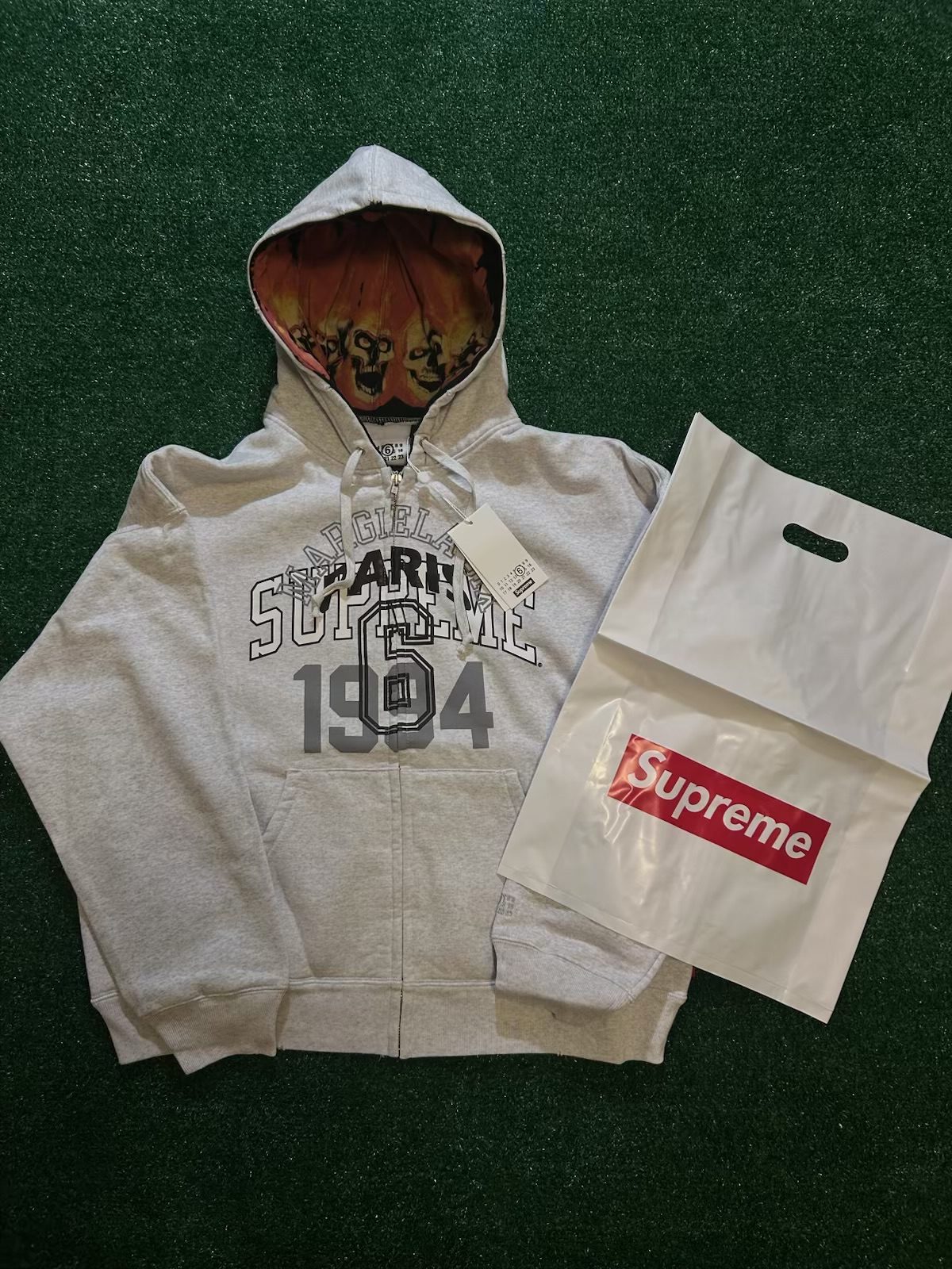 Supreme 1994 Gray Full-Zip Hoodie
